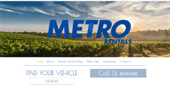 Desktop Screenshot of metrorentals.co.nz