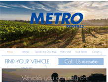 Tablet Screenshot of metrorentals.co.nz